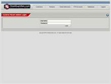 Tablet Screenshot of cpadmin.hostguardian.com